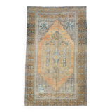 4x7 Vintage Light Orange & Brown Persian Rug, 133x213Cm