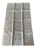 Monogrammed linen table runner