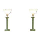 Pair of “tulip” lamps