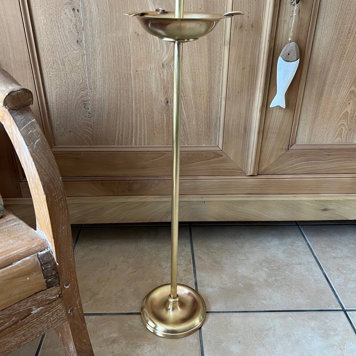 Gold-plated brass ashtray