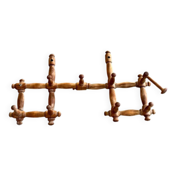 Wall mounted coat rack, 1930s