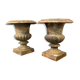 2 vases "Médicis" en fonte du XIXème