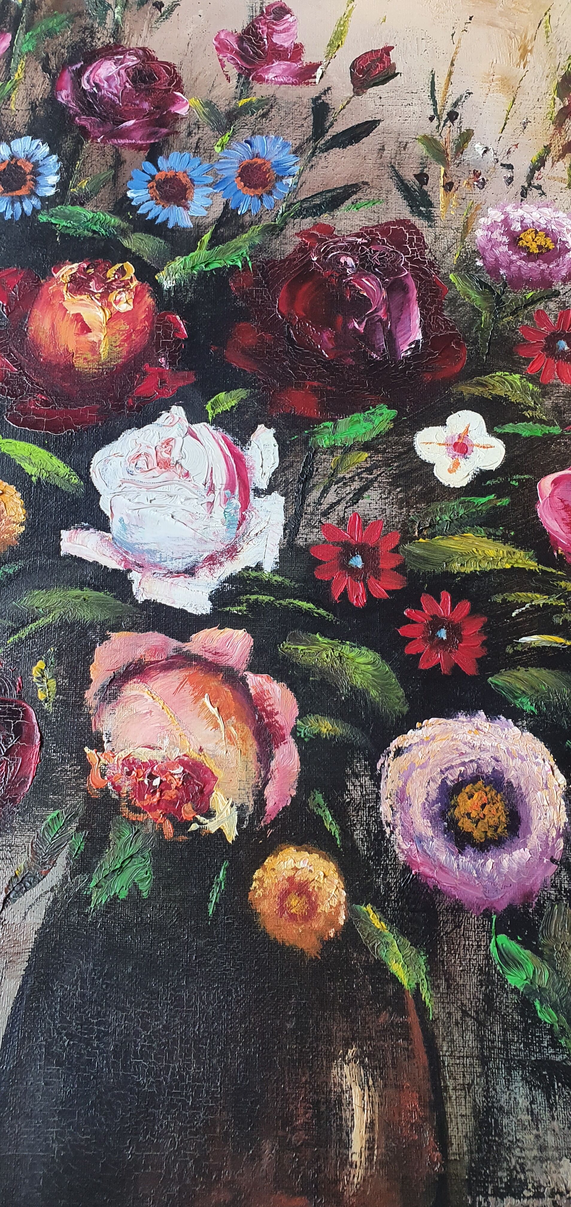 Flower bouquet painting