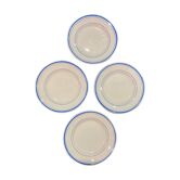 Lot 4 plates Mill of Wolves - Blue Edising Hamage