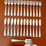 Ravinet d'enfert fish service, 12 place settings with serving cutlery