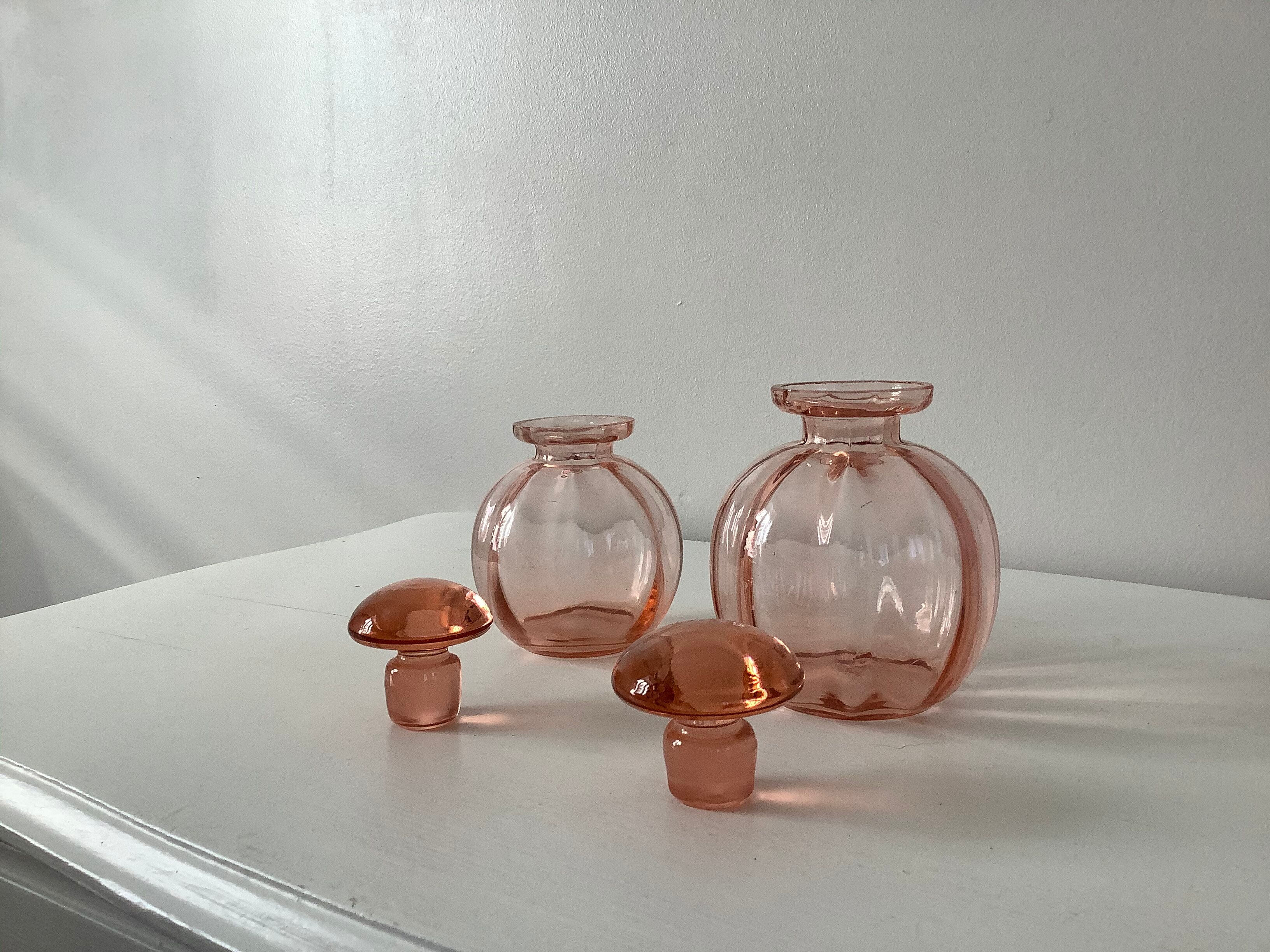 2 bottles of hairdresser with caps