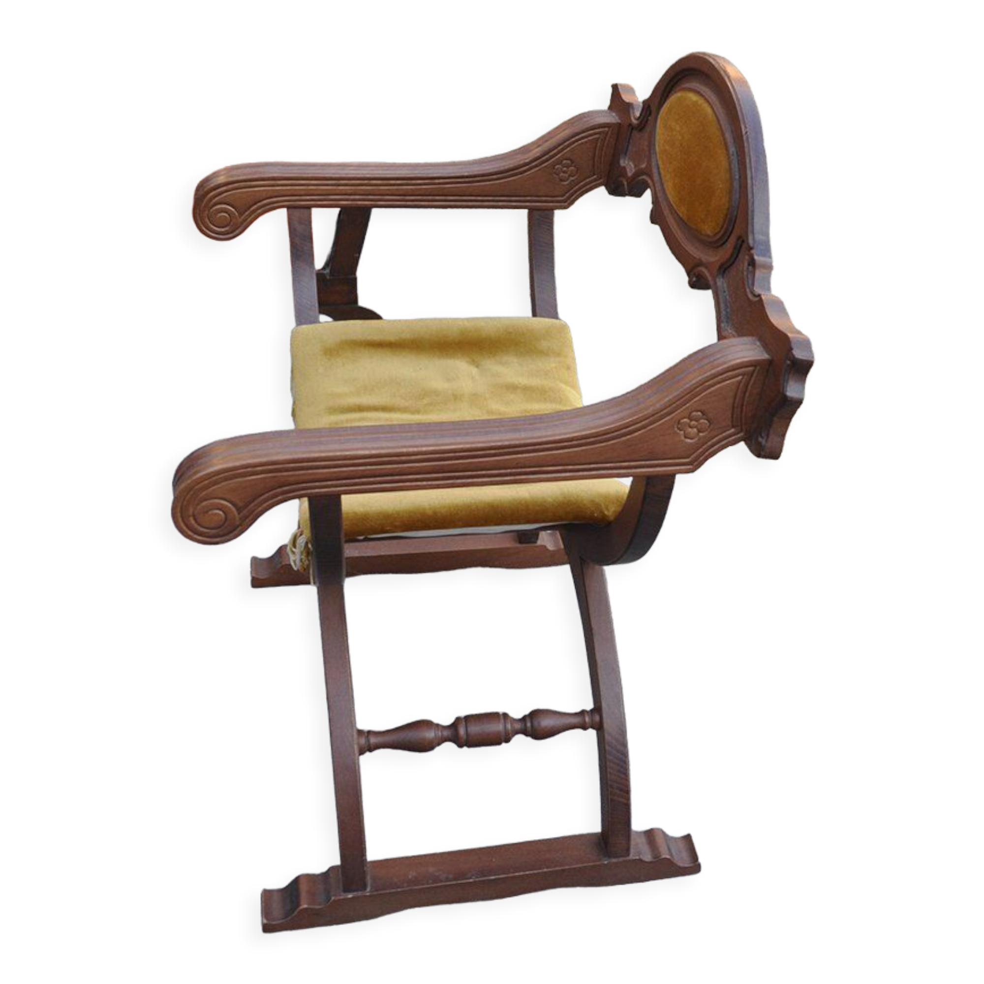 Mid-Century Castle Throne Armchair, 1950s