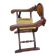 Mid-Century Castle Throne Armchair, 1950s