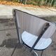 2 chaises formica beige et acier 1980