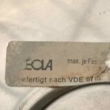 Chrome ceiling or wall lamp Space Age by Gaetano Sciolari for Leola, Germany, 1970s, set of 2