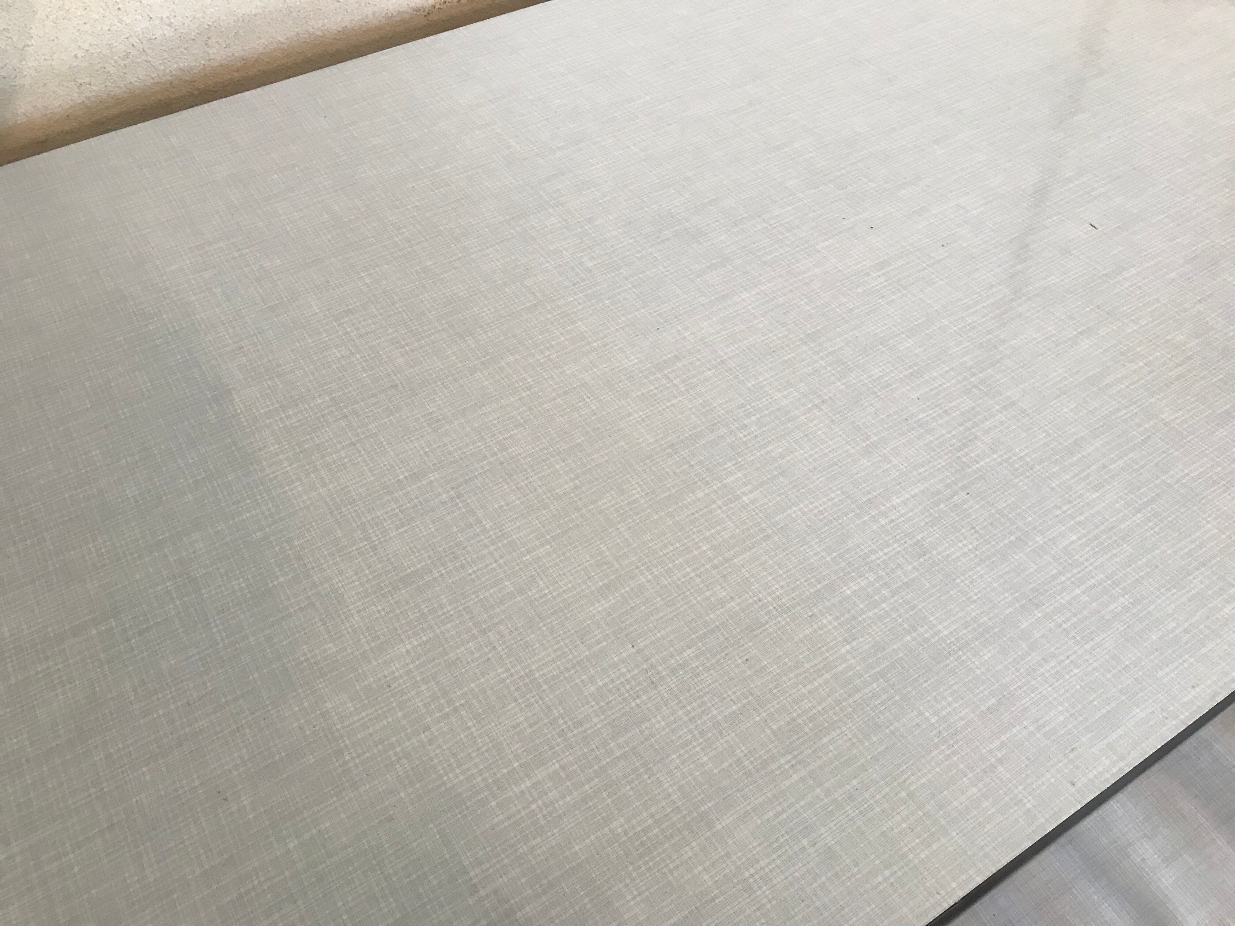 Kitchen table in formica 1960's base wood compass