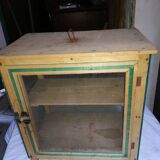 Garde manger ancien bois et grillage fer
