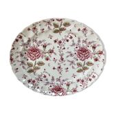 Oval dish rose Chintz Johnson Brothers vintage
