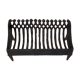 Old cast iron log door