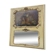 Trumeau & early 19th century painting in gilded wood.