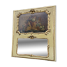 Trumeau & early 19th century painting in gilded wood.