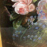 Pastel XIXth, flowers of the fields