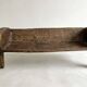 Traditional monoxyle bench in solid Indian wood.