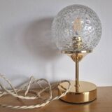 Duo lampes à poser en globes texturés