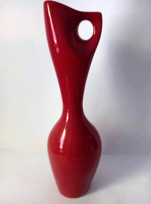 Vintage Eosin Vase • Porcelain • Fürtös György • Zsolnay • 1960