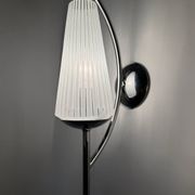 Chrome and ribbed glass wall lights from the 60s (X2)