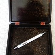 Small lacquered wooden box or jewelry box decorated with birds and branches. China? Japan?