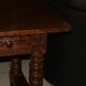 SAVOYARD CHALET TABLE, carved, with two drawers, late 18th century