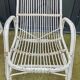 Série de 3 fauteuils rotin années 1970