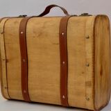 Small suitcase, wooden box