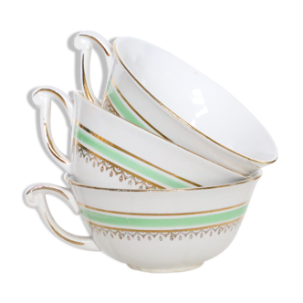 3-cup set of ceranord opaque porcelain