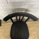 Chaise bistrot noir mat patinée