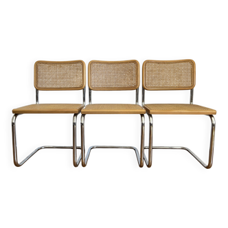 Lot of 3 ccesca b32 by marcel breuer made in italy