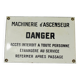 Danger enamel sign
