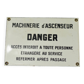 Danger enamel sign