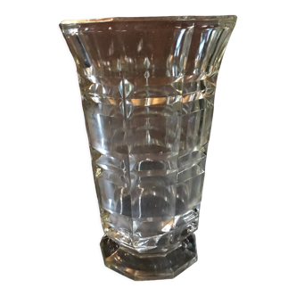 Pop-up Noël 2022 Vase en verre taillé datant du milieu XXème