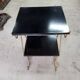 Small 2-tier metal and wooden stand 1960