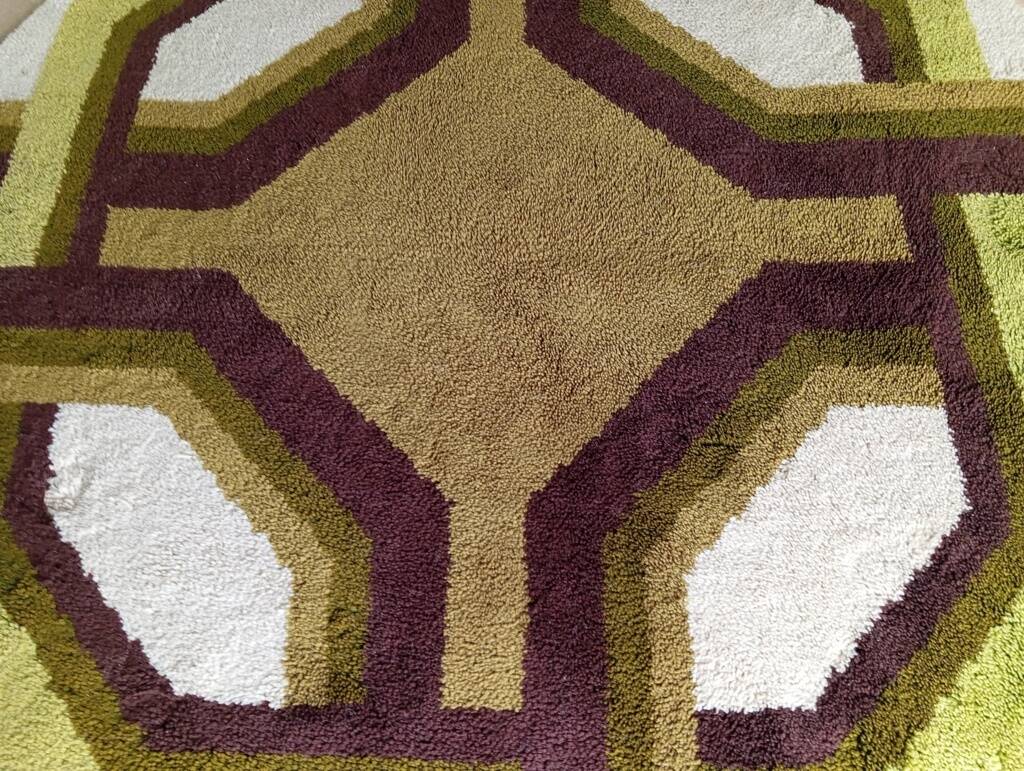 Tapis space age en laine, années 70