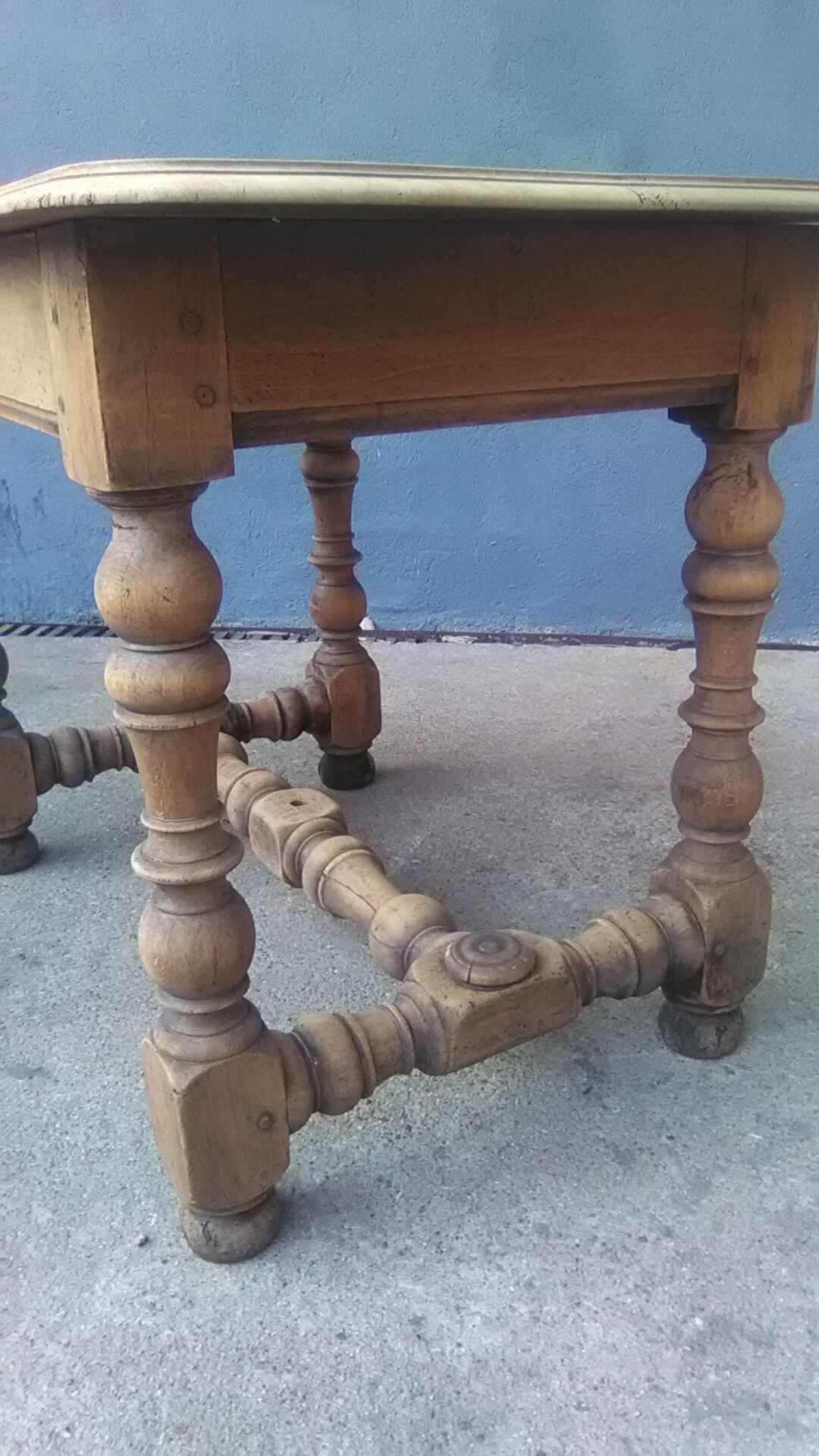 Pickled rustic side table