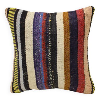 Turkish kilim cushion,40x40 cm,k-1305