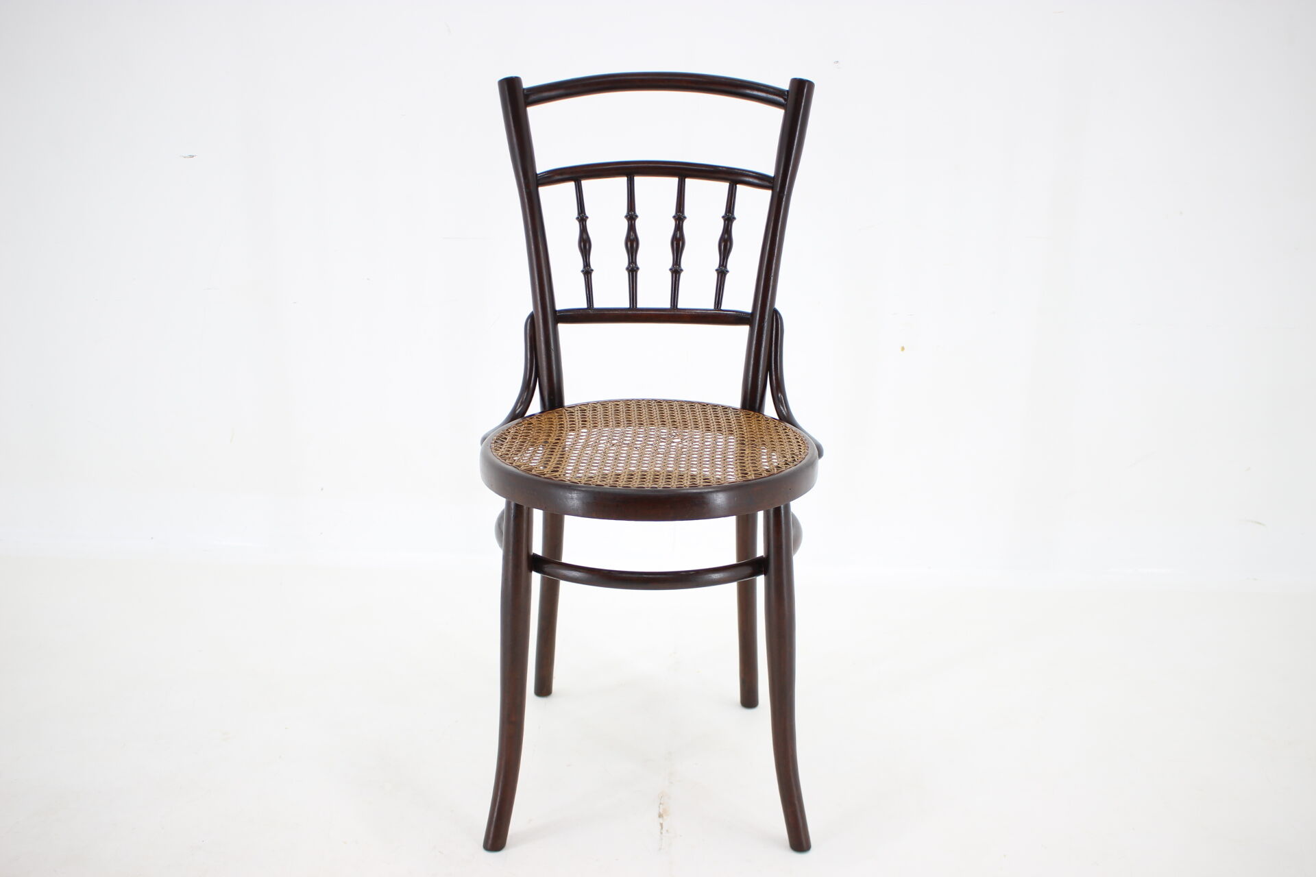 1930s Bentwood beech Chair with Pedig Seat, Austria