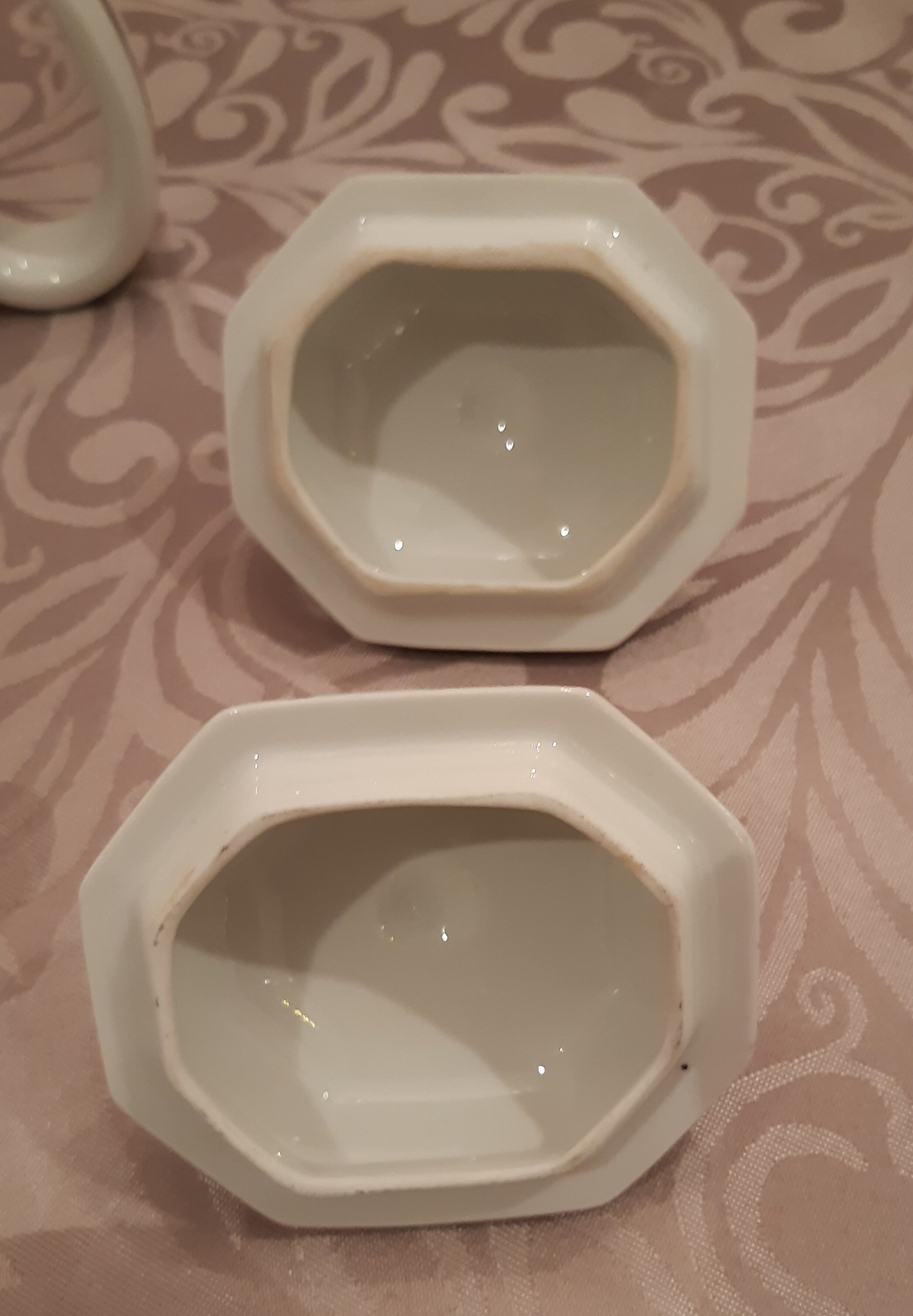 Complete art deco service in Limoges porcelain 12 cups