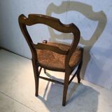Chaise en bois paillée