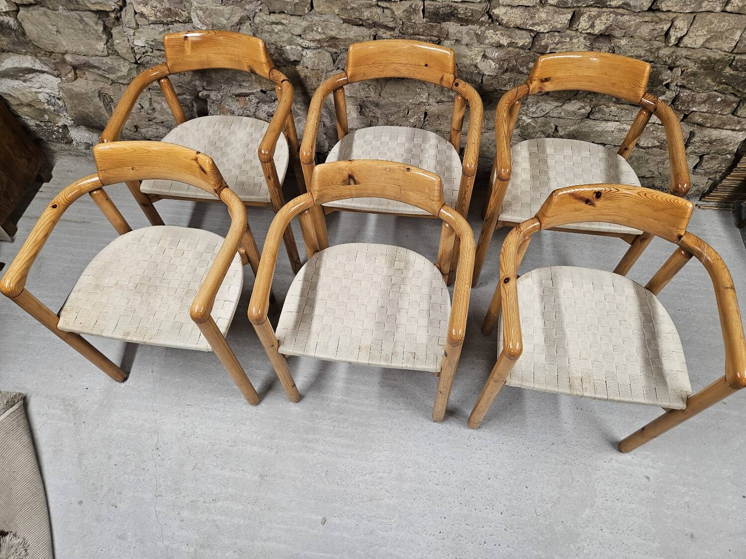 Lot of 6 Rainer Daumiller armchairs