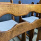 Brutalist dining chairs, set of 6 - 1960s