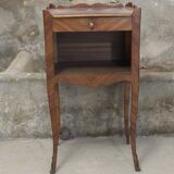 Louis XV style marquetry bedside table
