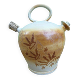 Rare Jarre à Huile Ancienne XIXème / Pot en Terre Vernissée