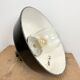 Industrial black enamel lamp with glass cover, 1950s