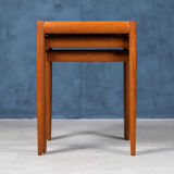 Set of three nesting tables in teak, 1960s, Danish design