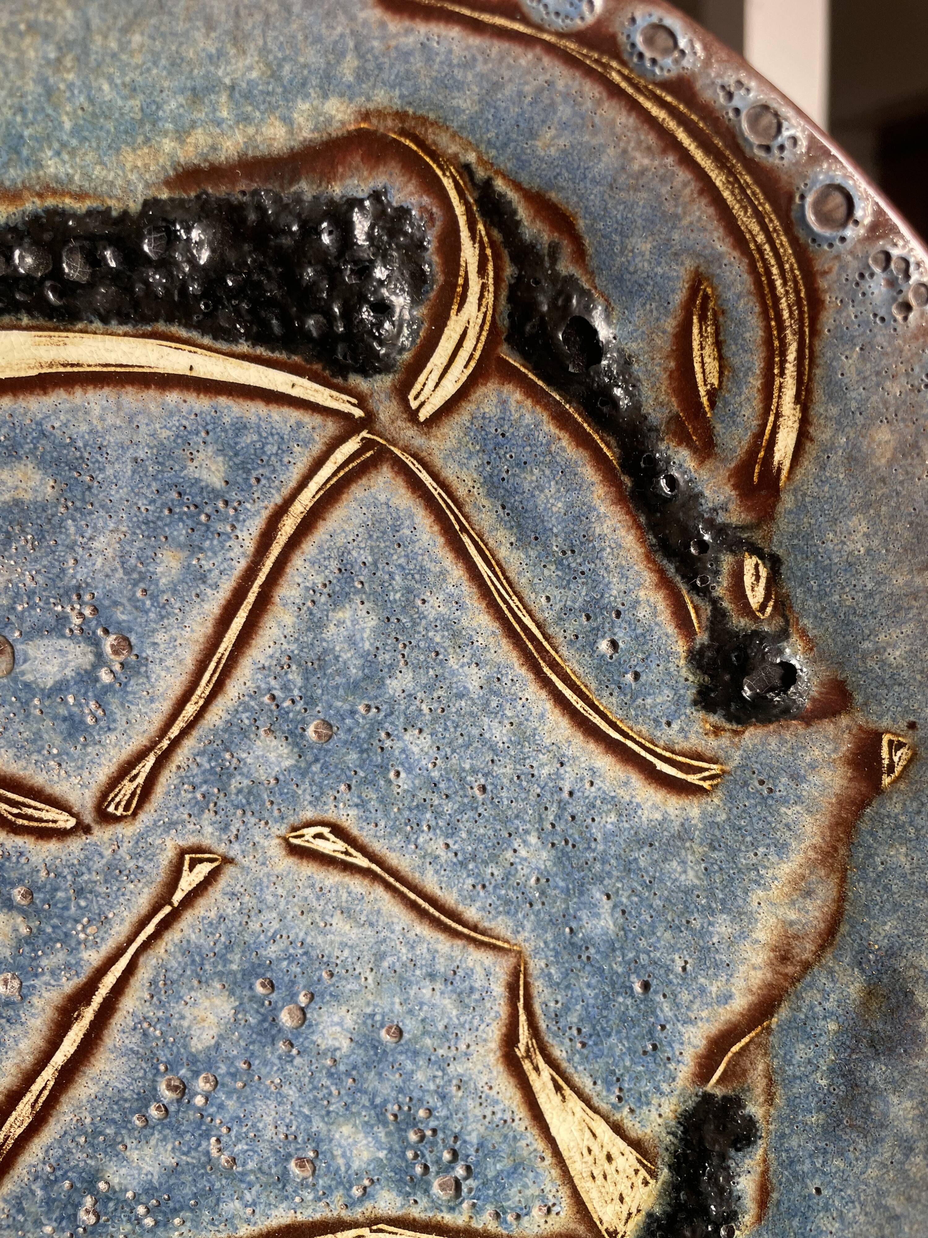 Mid century wall plate Le Castellet