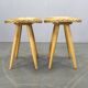 Pair of Rattan Side Tables by Jan Kalous for ULUV, 1970s